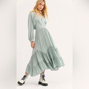 Free People I Need to Know Shiny Maxi dress